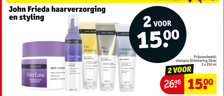 John Frieda   shampoo, haarverzorging folder aanbieding bij  Kruidvat - details