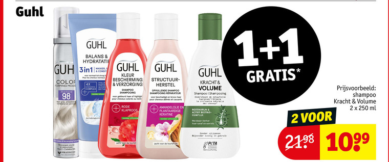 Guhl   shampoo folder aanbieding bij  Kruidvat - details
