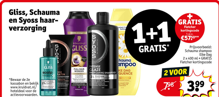 Syoss   shampoo folder aanbieding bij  Kruidvat - details
