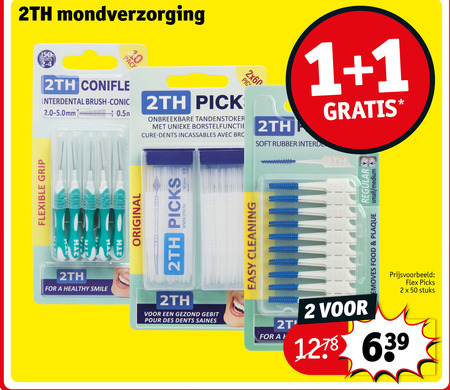 2TH   tandenstokers folder aanbieding bij  Kruidvat - details