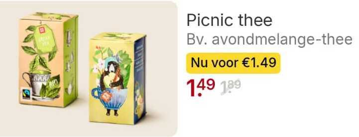Picnic   thee folder aanbieding bij  Picnic - details