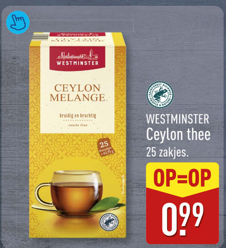 Westminster   thee folder aanbieding bij  Aldi - details