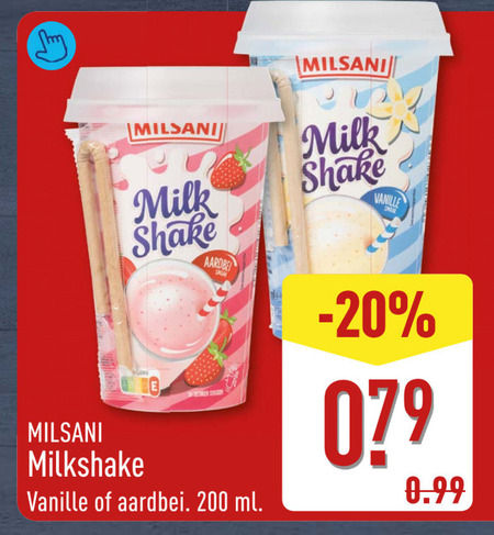 Milsani   milkshake folder aanbieding bij  Aldi - details
