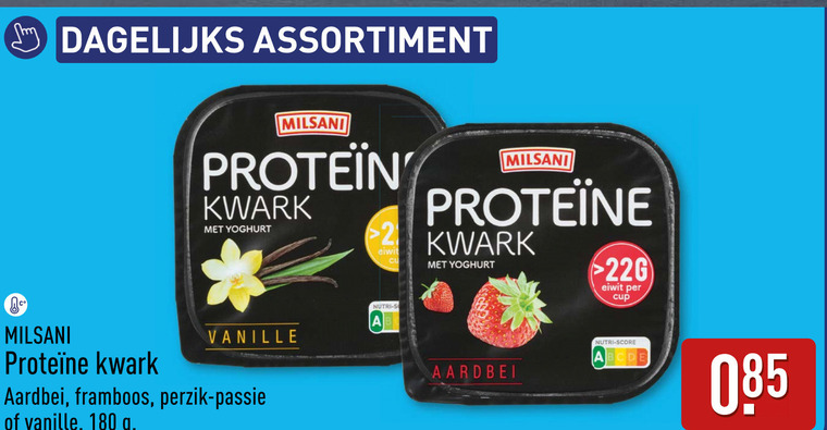 Milsani   kwark folder aanbieding bij  Aldi - details