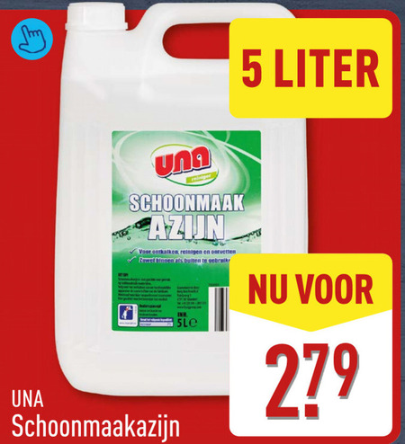 Una   schoonmaakazijn folder aanbieding bij  Aldi - details