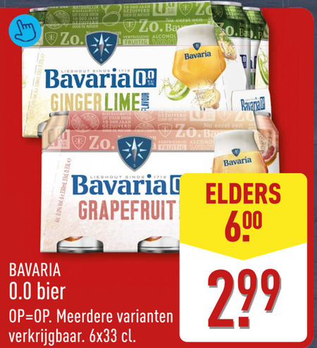 Bavaria   alcoholvrij bier folder aanbieding bij  Aldi - details