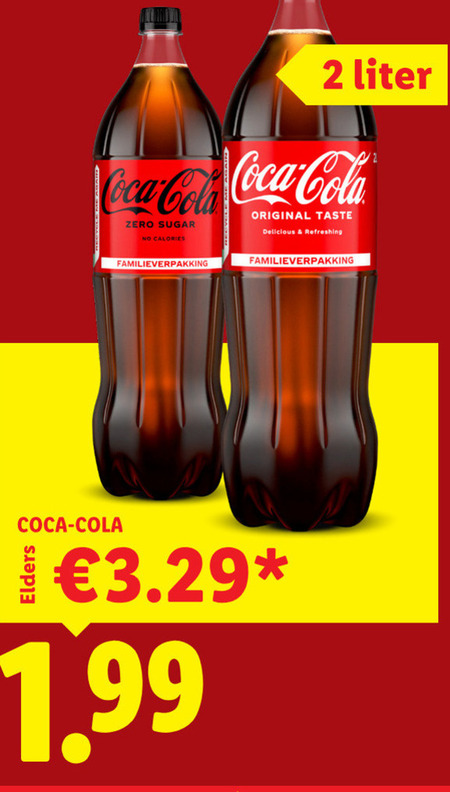 Coca-Cola   cola folder aanbieding bij  Lidl - details