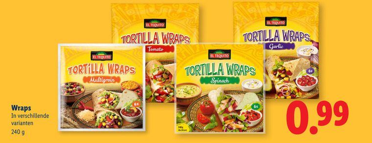El Tequito   tortilla folder aanbieding bij  Lidl - details