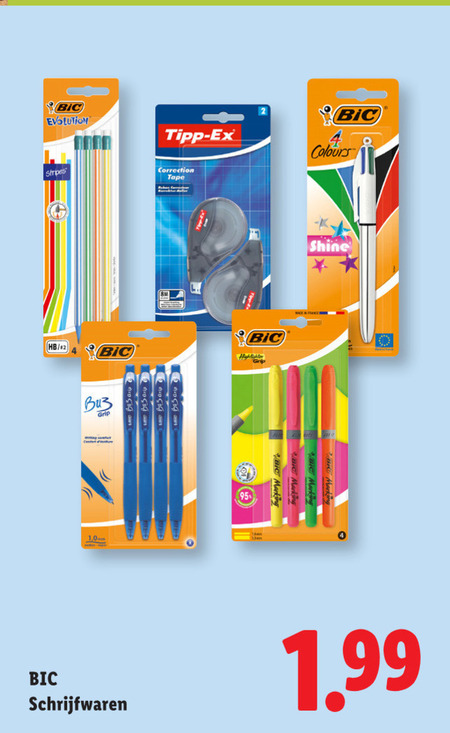 Bic   pen folder aanbieding bij  Lidl - details