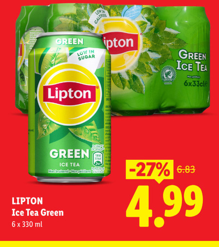 Lipton   ice tea folder aanbieding bij  Lidl - details