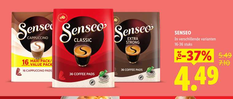 Douwe Egberts Senseo   koffiepad folder aanbieding bij  Lidl - details