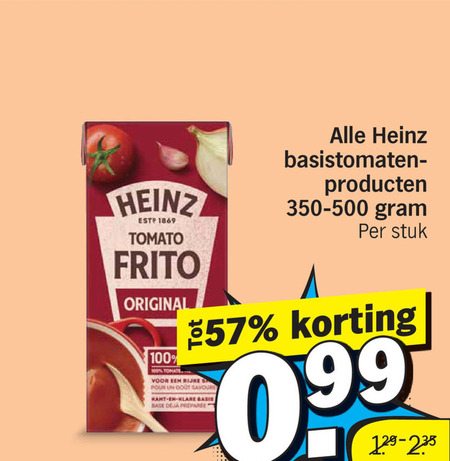 Heinz   tomatenpuree folder aanbieding bij  Albert&nbsp;Heijn - details