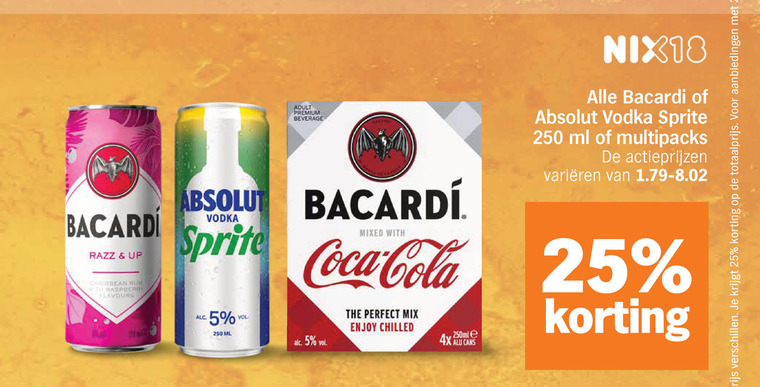 Bacardi   mixdrank folder aanbieding bij  Albert&nbsp;Heijn - details