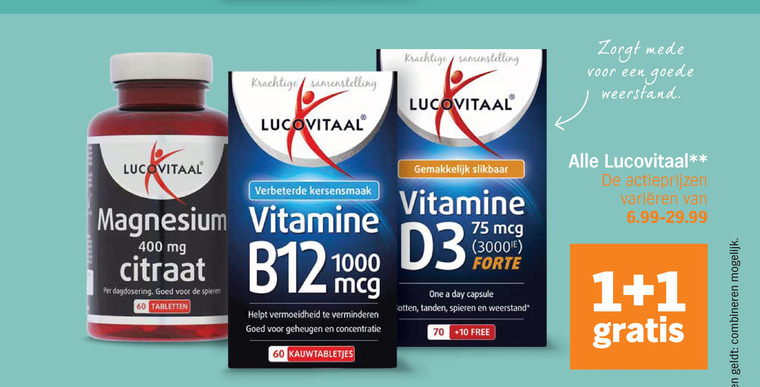 Lucovitaal   voedingssupplement folder aanbieding bij  Albert&nbsp;Heijn - details