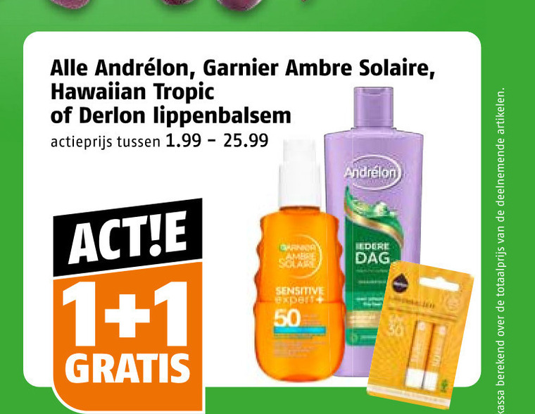 Ambre Solaire   shampoo, conditioner folder aanbieding bij  Poiesz - details