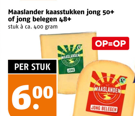 Maaslander   kaas folder aanbieding bij  Poiesz - details