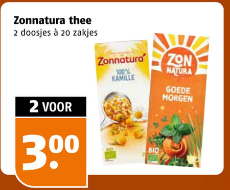 Zonnatura   thee folder aanbieding bij  Poiesz - details
