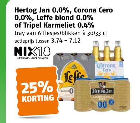 Leffe   alcoholvrij bier folder aanbieding bij  Poiesz - details
