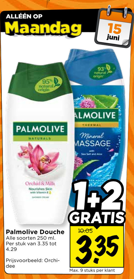 Palmolive   douchegel folder aanbieding bij  Vomar - details
