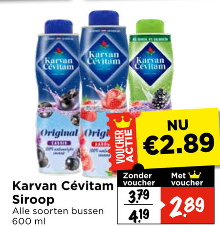 Karvan Cevitam   limonadesiroop folder aanbieding bij  Vomar - details