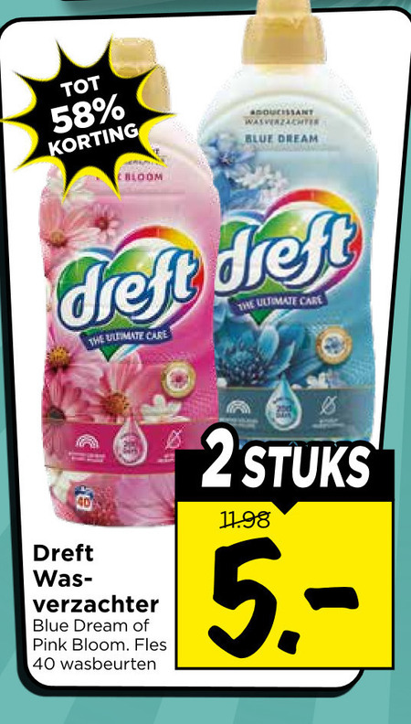 Dreft   wasverzachter folder aanbieding bij  Vomar - details