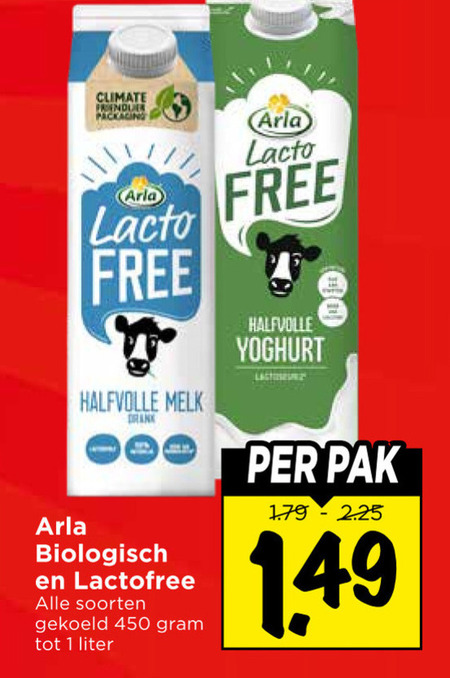 Arla   melk folder aanbieding bij  Vomar - details
