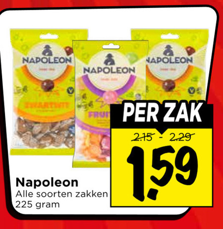 Napoleon   snoep folder aanbieding bij  Vomar - details