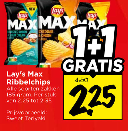 Lays   chips folder aanbieding bij  Vomar - details