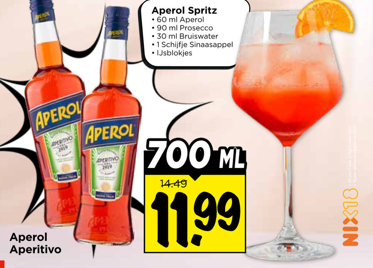 Aperol   aperitief folder aanbieding bij  Vomar - details