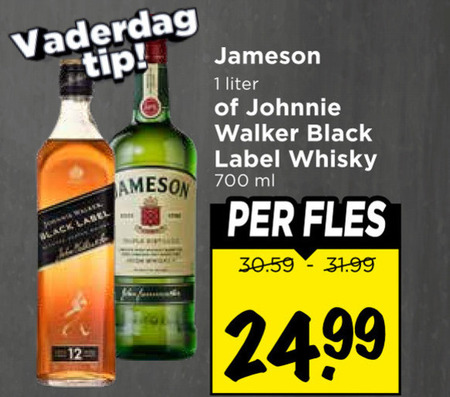 Jameson   whisky folder aanbieding bij  Vomar - details