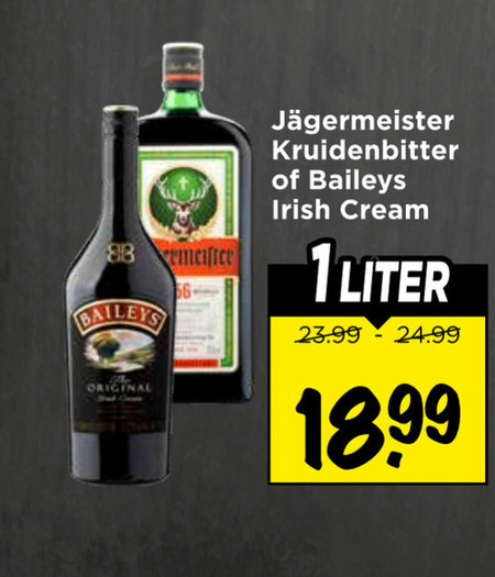 Jagermeister   likeur, kruidenbitter folder aanbieding bij  Vomar - details