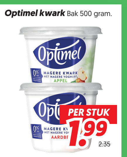 Optimel   kwark folder aanbieding bij  Dekamarkt - details