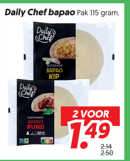 Daily Chef   bapao broodje folder aanbieding bij  Dekamarkt - details