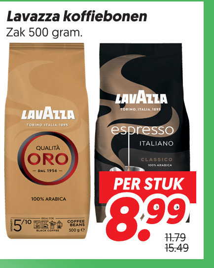 Lavazza   koffiebonen folder aanbieding bij  Dekamarkt - details