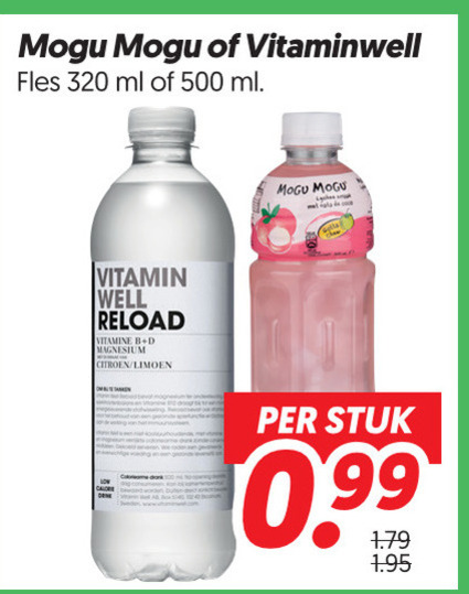 Vitamin Well   fruitdrank folder aanbieding bij  Dekamarkt - details