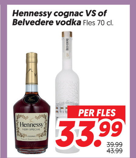 Belvedere   cognac, wodka folder aanbieding bij  Dekamarkt - details