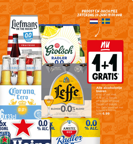 Liefmans   blikje bier, alcoholvrij bier folder aanbieding bij  Jumbo - details