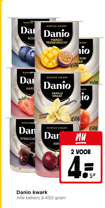 Danone Danio   kwark folder aanbieding bij  Jumbo - details