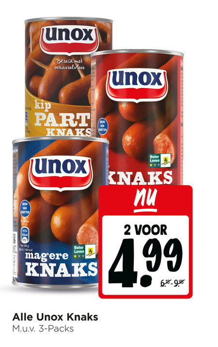 Unox   knakworst folder aanbieding bij  Jumbo - details