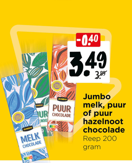 Jumbo Huismerk   chocolade folder aanbieding bij  Jumbo - details