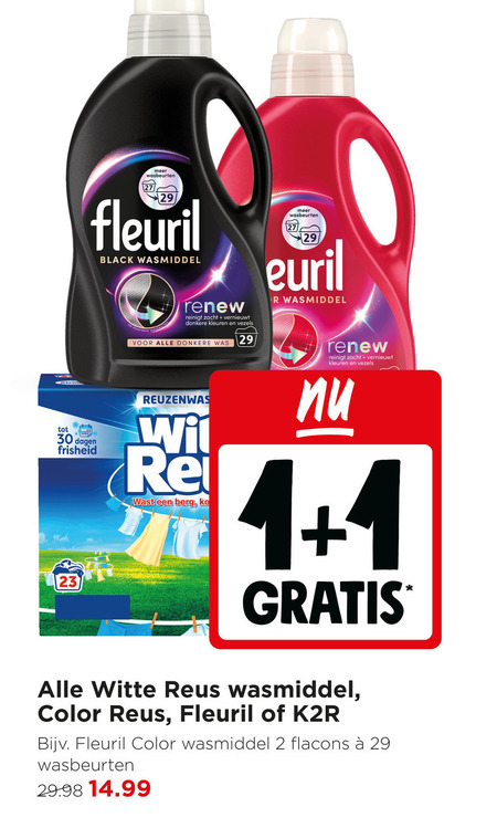 Fleuril   wasdoekjes, wasmiddel folder aanbieding bij  Jumbo - details