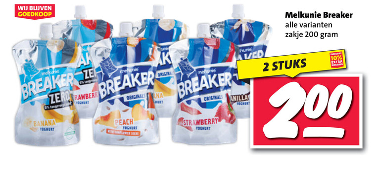 Melkunie   zuivelsnack folder aanbieding bij  Nettorama - details
