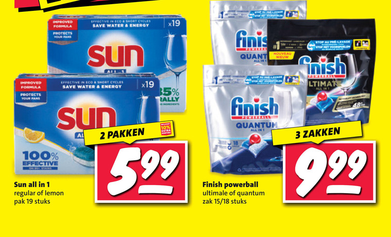 Finish   vaatwasmiddel folder aanbieding bij  Nettorama - details