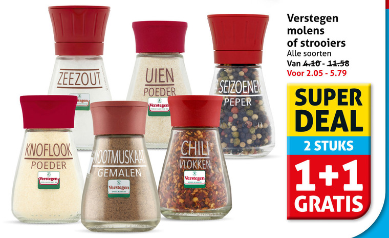 Verstegen   kruiden folder aanbieding bij  Hoogvliet - details