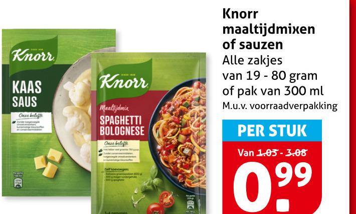 Knorr   maaltijdmix folder aanbieding bij  Hoogvliet - details