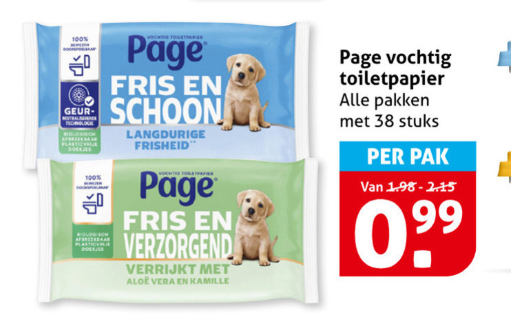 Page   vochtig toiletpapier folder aanbieding bij  Hoogvliet - details