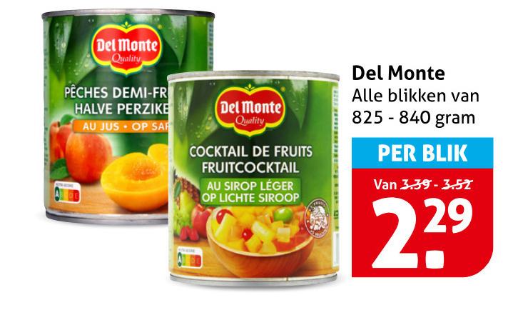 Del Monte   fruitconserven folder aanbieding bij  Hoogvliet - details