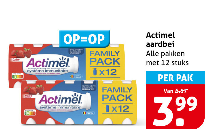 Danone Actimel   melkdrank folder aanbieding bij  Hoogvliet - details