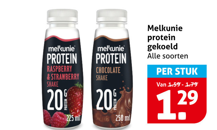 Melkunie   drinkyoghurt folder aanbieding bij  Hoogvliet - details