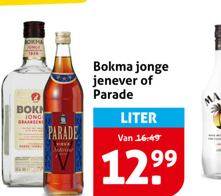 Bokma   jenever, vieux folder aanbieding bij  Hoogvliet - details